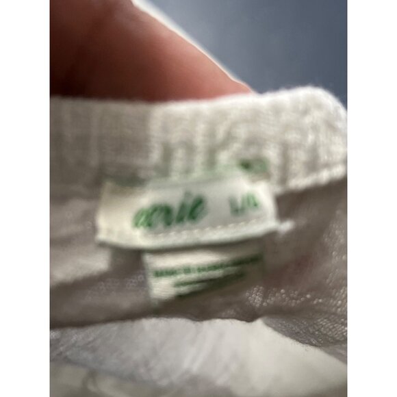 Arie Womens White Strapless Jumpsuit L Gauzy Pockets Beach Vacation Resort - Picture 2 of 16